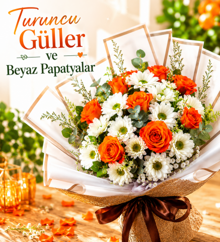 Modern Papatya ve Gül Tasarımı